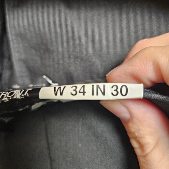 J. Ferrar Modern Fit Flat Front‎ Dress Pants Straight Leg Black Mens 34x30 NWT - Picture 5 of 13